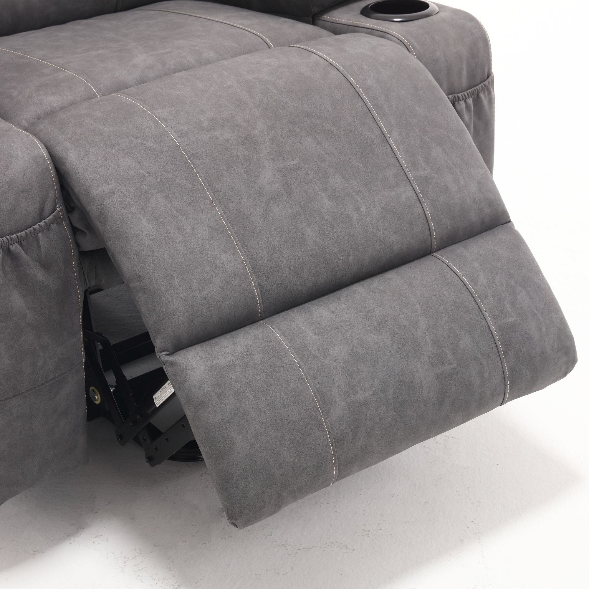21" Wide Electric Lift Recliner for Elderly, Massage, Heat, Remote, Cup Holders, and Side Pockets