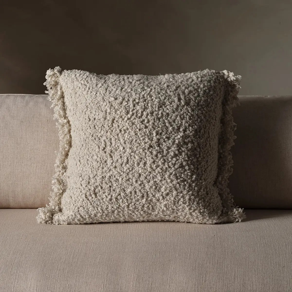 Angora Burnt Tabac Textured Hand Woven Pillow by Jaipur – 100% Polyester Decorative Accent Cushion