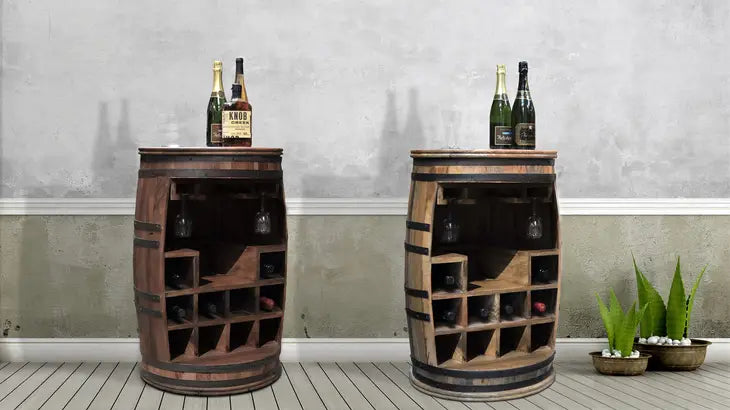 Wine Rack, Rosey-Say Bar Barrel