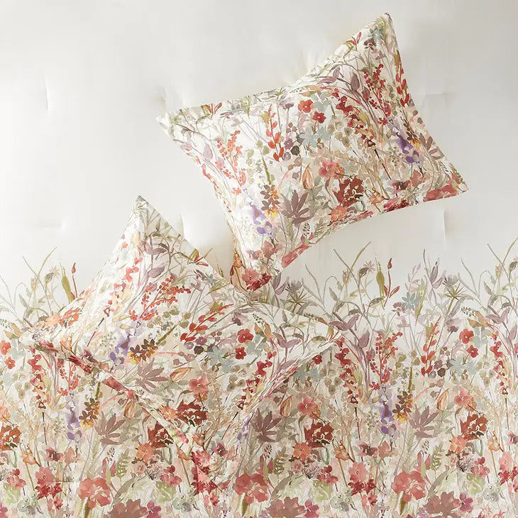 Watercolor Garden Floral Comforter/Duvet Cover Set