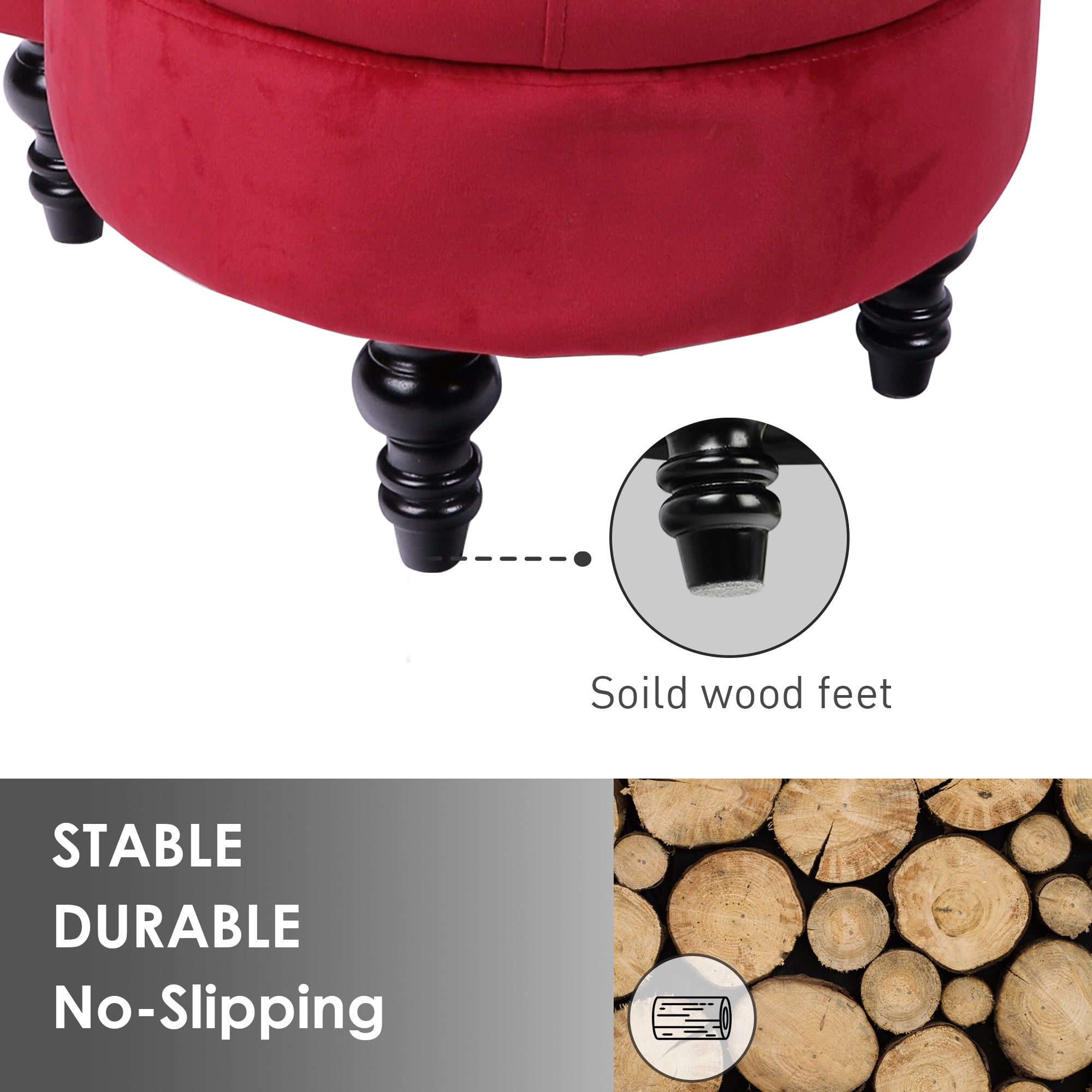 Royal Velvet High Back Armless Chair