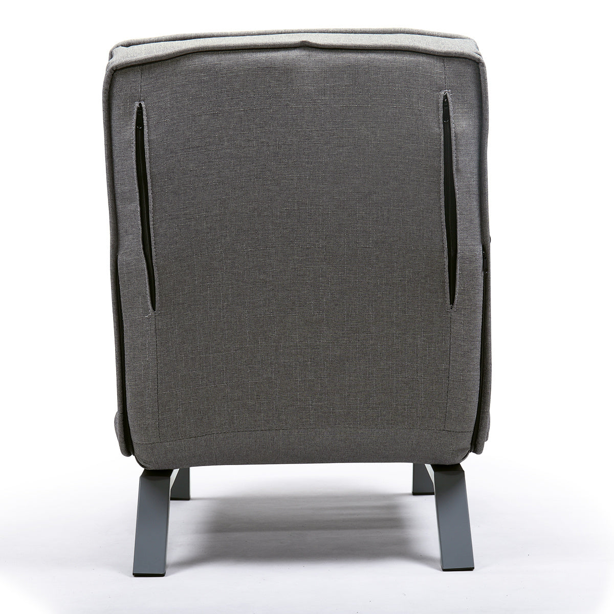 Adjustable Folding Dual-Purpose Lounge Chair Sofa Bed Recliner Gray