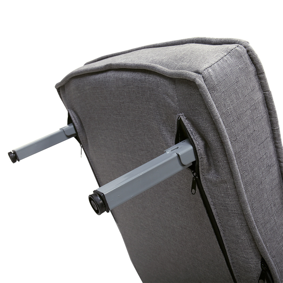 Adjustable Folding Dual-Purpose Lounge Chair Sofa Bed Recliner Gray