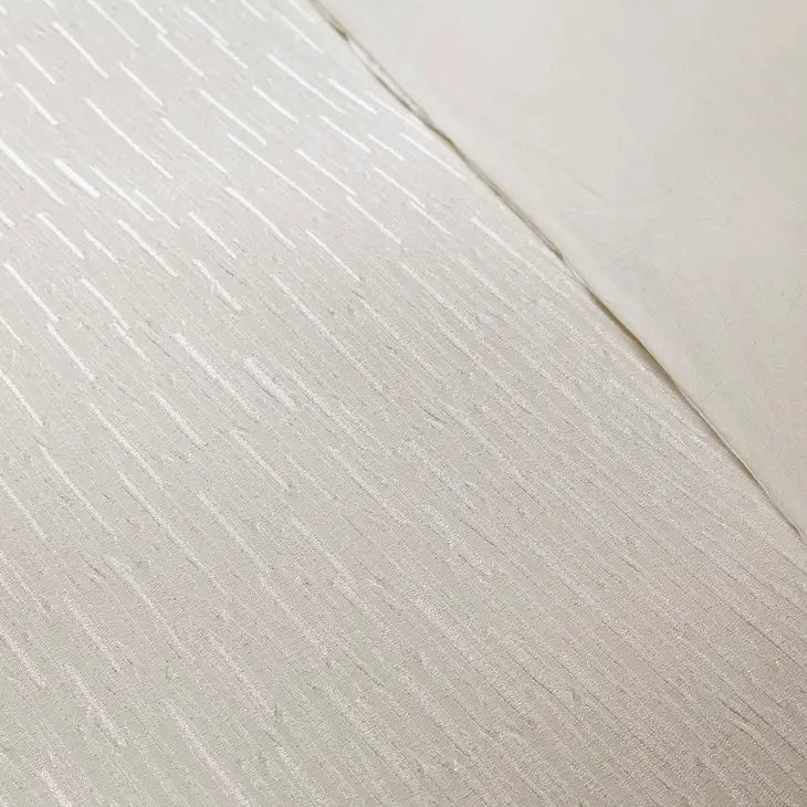 Eggshell 3-Piece Comforter or Duvet Cover Set, Ivory