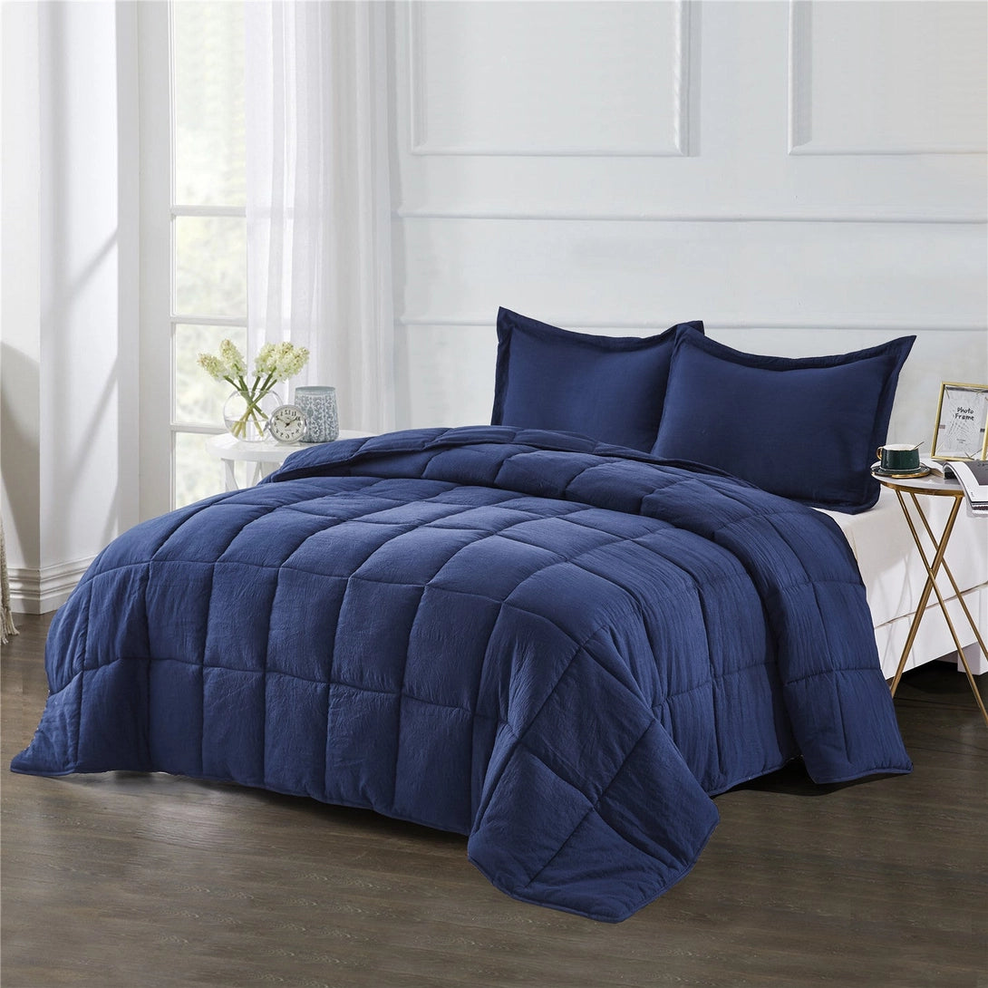 All Season Chic Prewashed Fabric Down Alternative Comforters