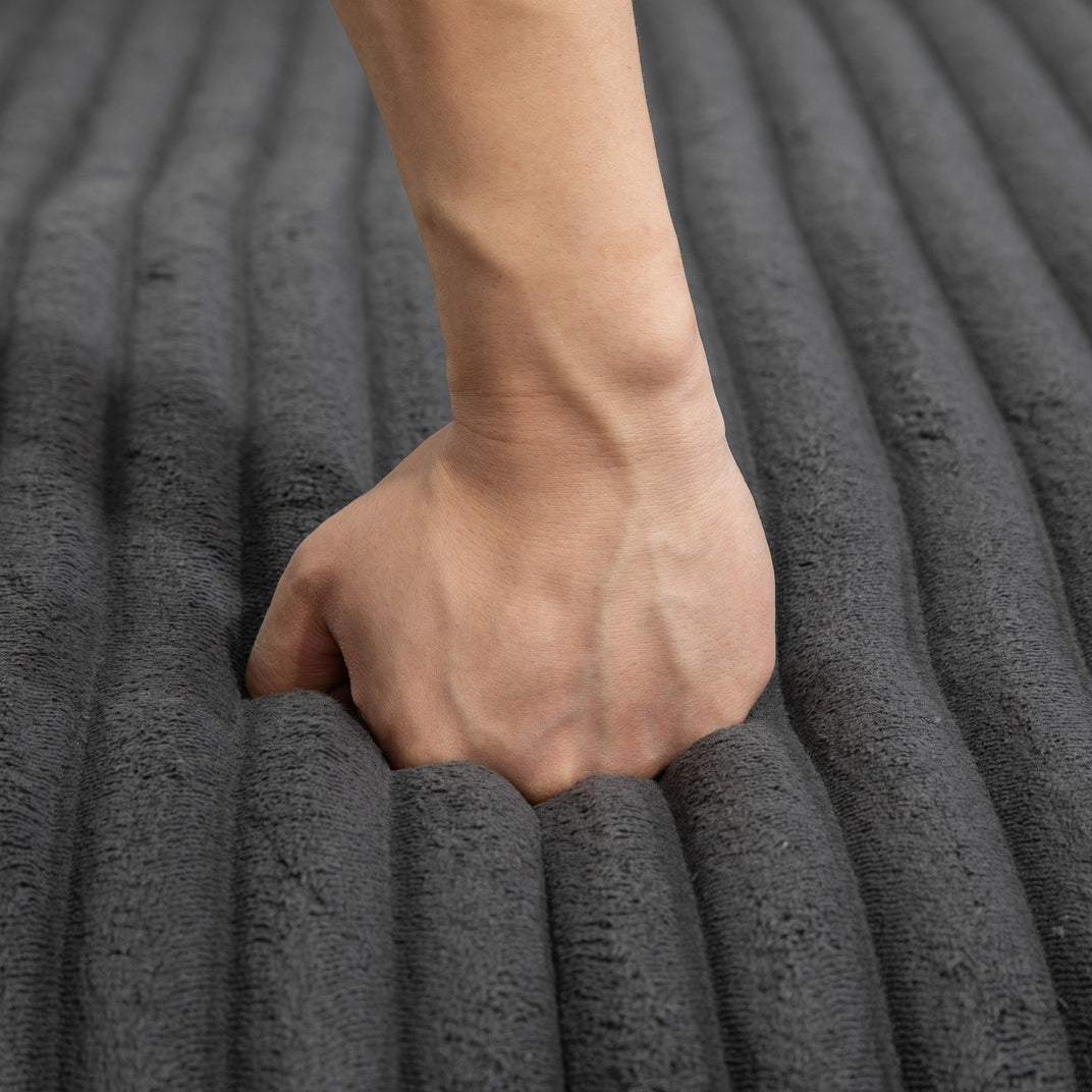 Convertible Sofa Bed with Adjustable Backrest-Grey/Green