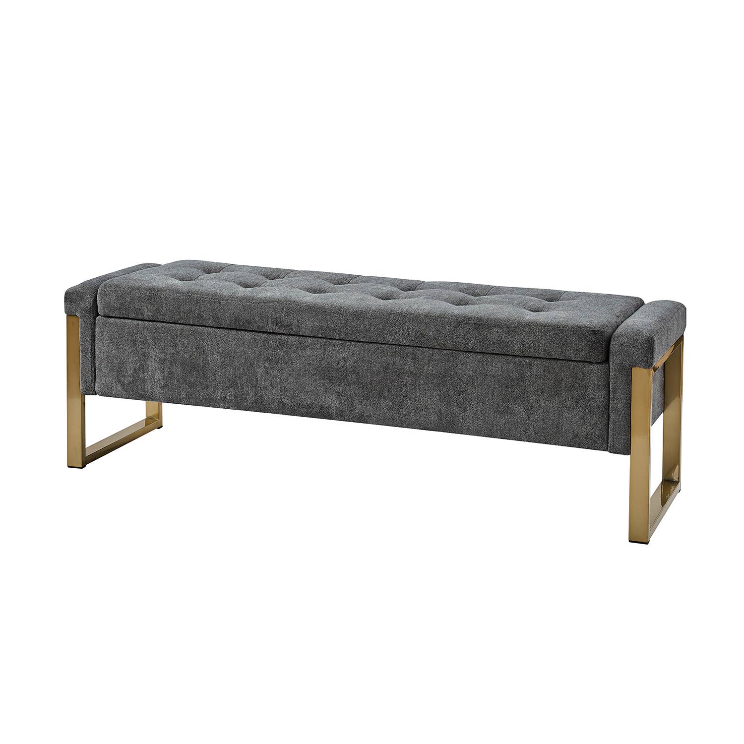 Alina Storage Bench - Charcoal