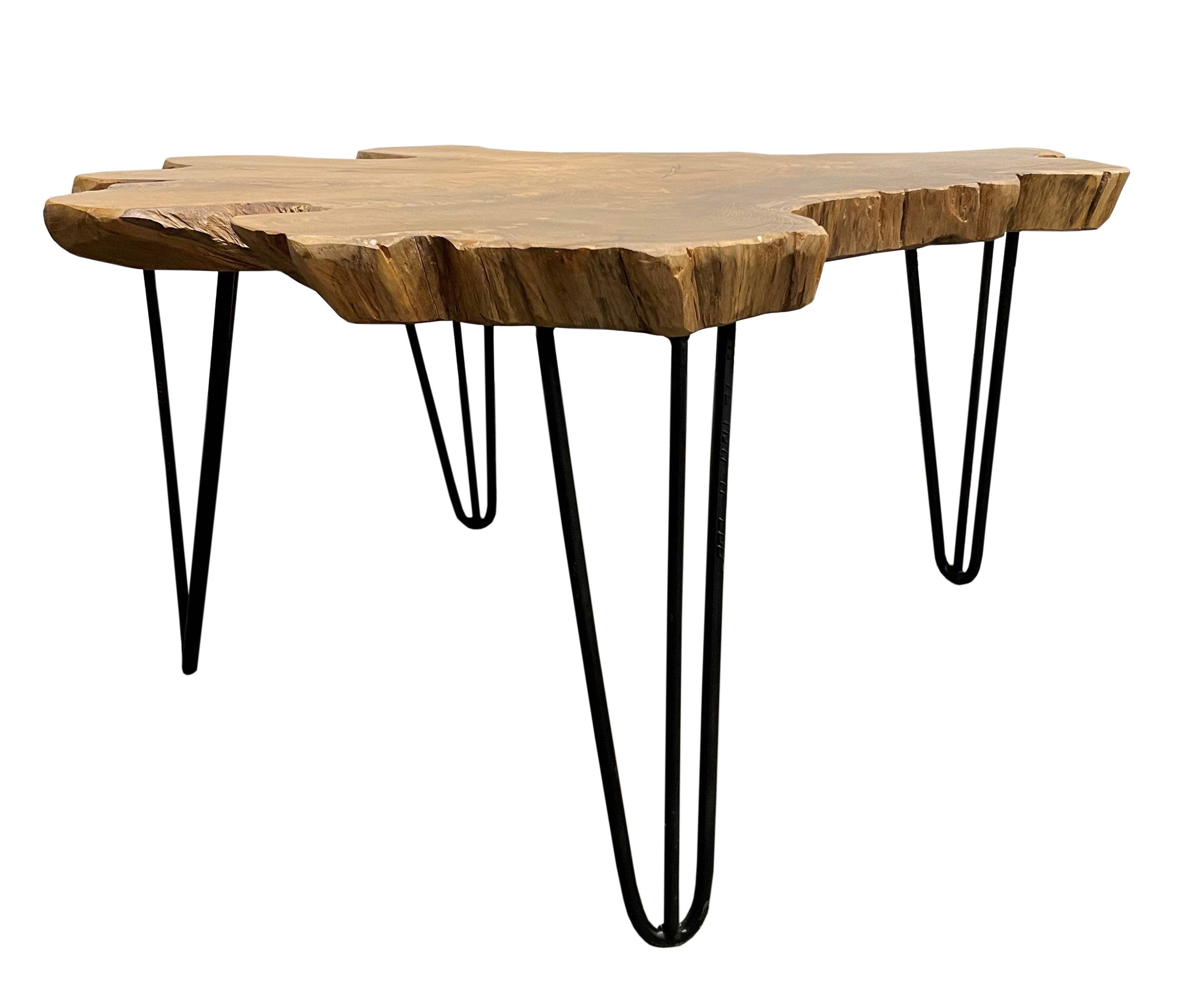 Teakwood Organic Slab Coffee Table