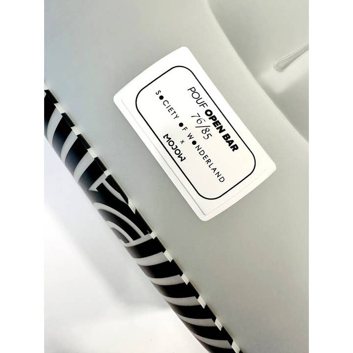 Yomi Luminous “Open Bar” Aluminum and Tpu Design Ottoman