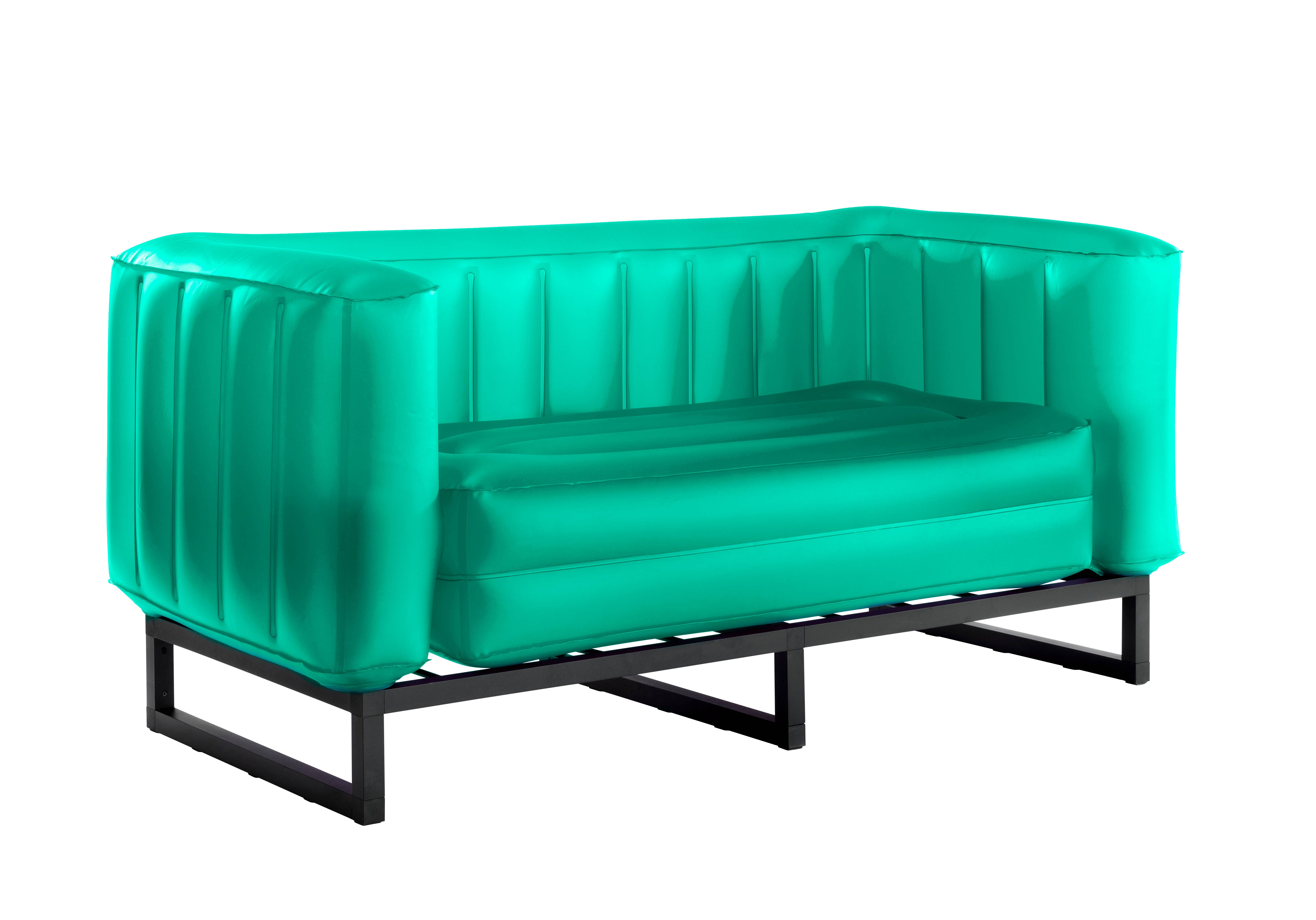 Bright Green Aluminum and TPU Design Sofa
