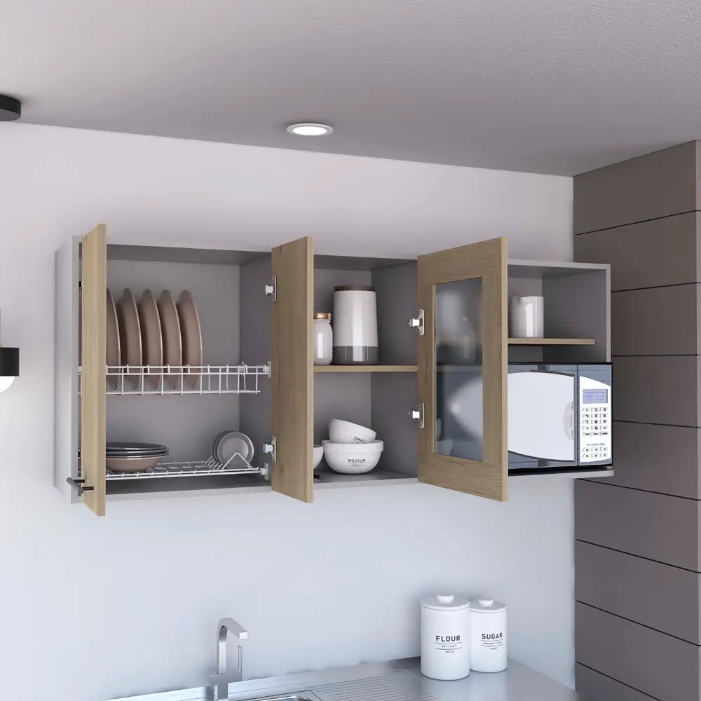 Blade Wall Cabinet, Light Pine