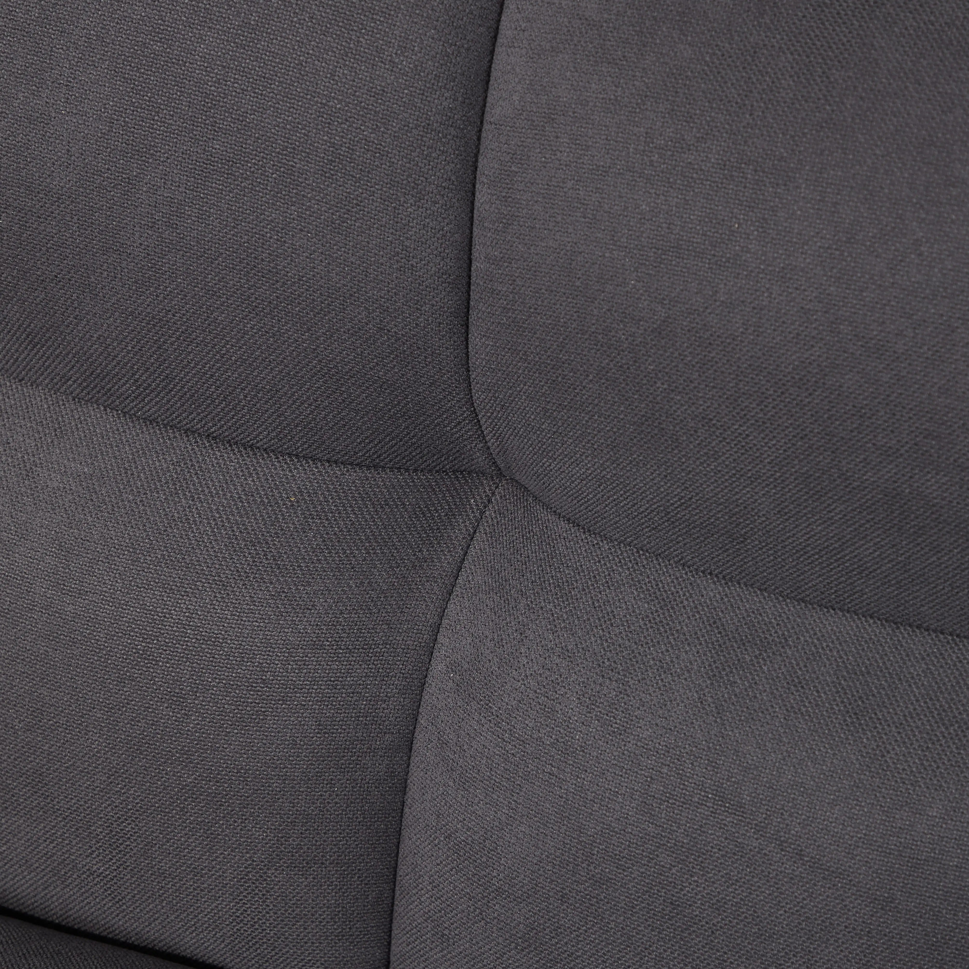 Homy Casa Dark Gray Linen Sofa – 500LBS Heavy-Duty, Solid Wood Frame, Modern Upholstered Couch with Under-Seat Storage