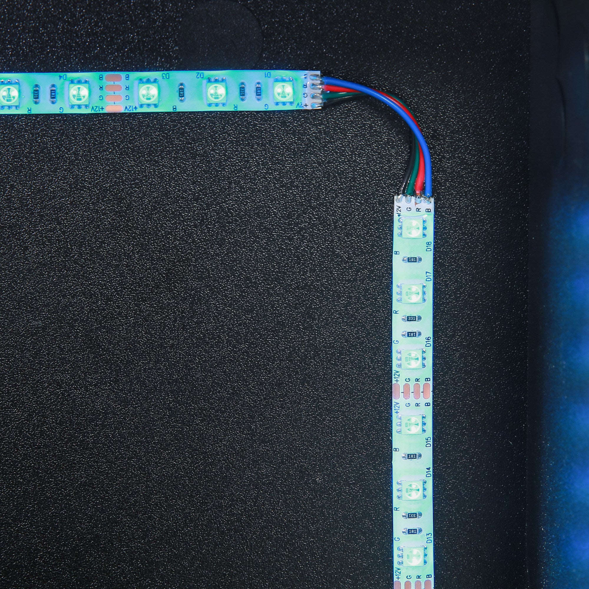 Modern LED Nightstand with 2 High Gloss Drawers and RGB Lights – White