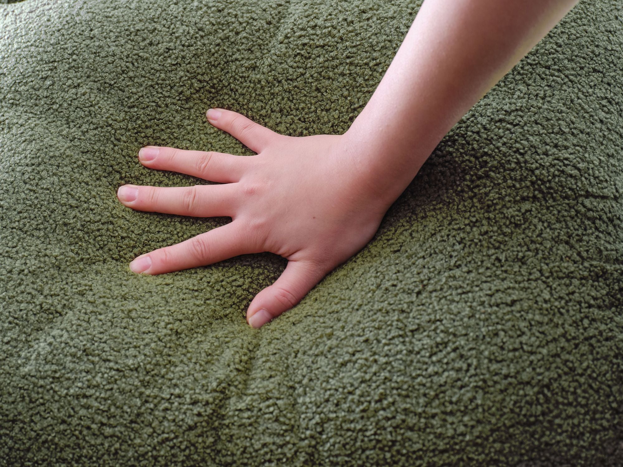 Modern Upholstered Rocking Chair with Solid Wood Legs, High Backrest, Side Pocket, and Comfy Armrests – Nursery Glider and Living Room Accent Chair