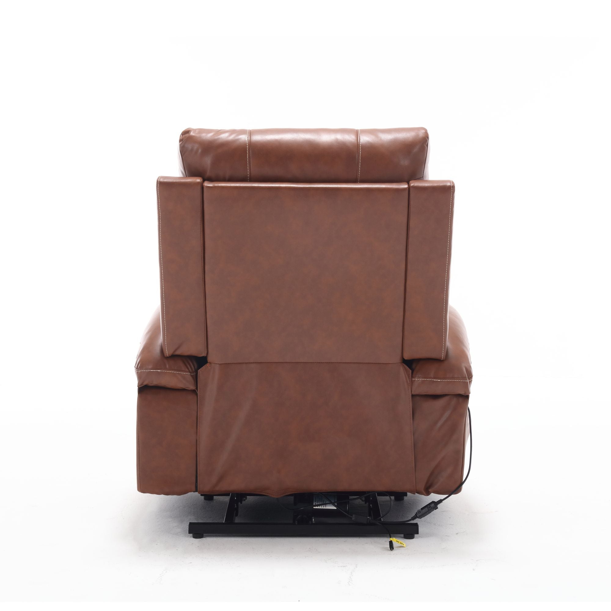 21" Wide Electric Lift Recliner for Elderly, Massage, Heat, Remote, Cup Holders, and Side Pockets