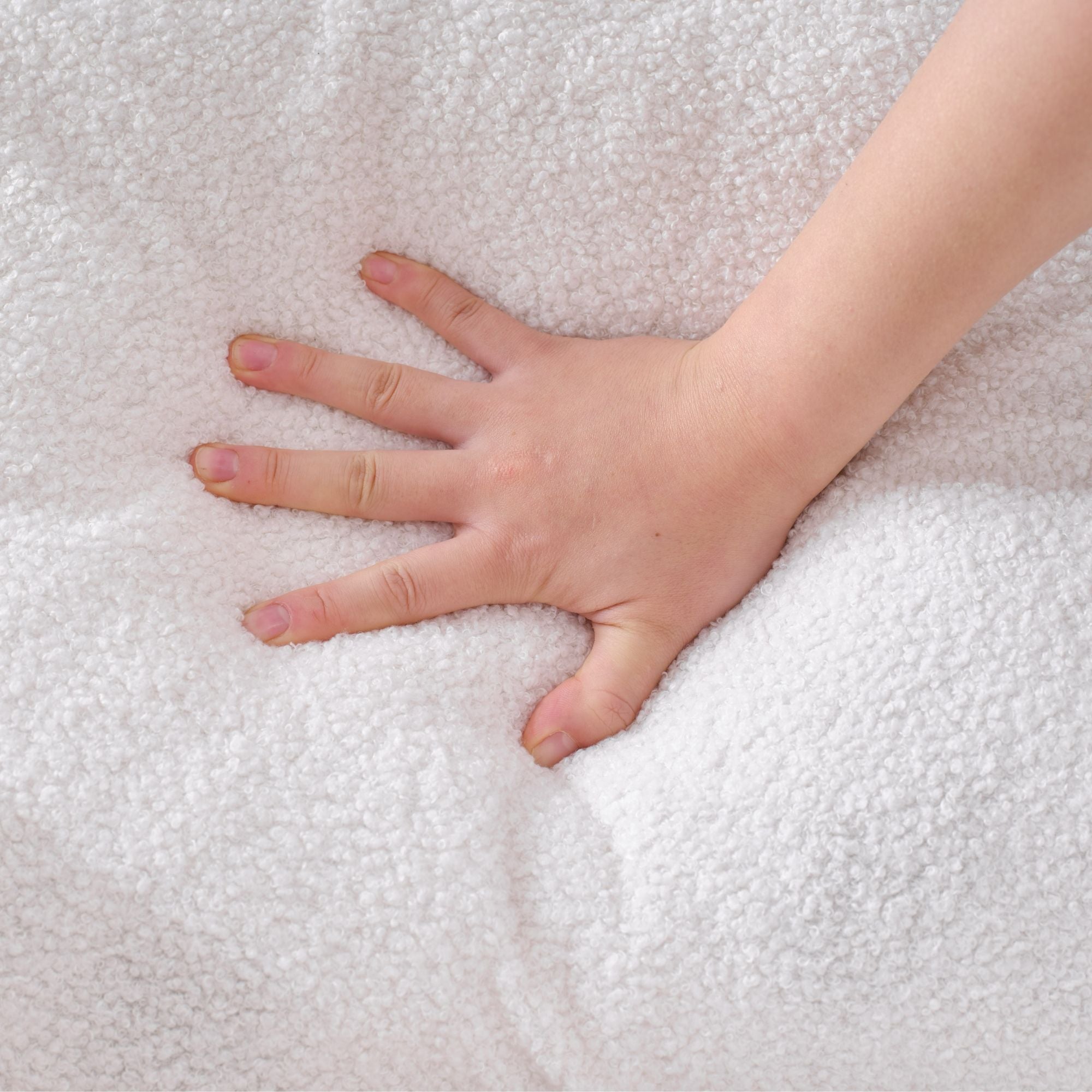 Modern Upholstered Rocking Chair with Solid Wood Legs, High Backrest, Side Pocket, and Comfy Armrests – Nursery Glider and Living Room Accent Chair