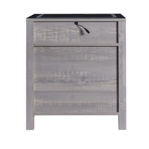 Smart Furniture Bedside Table Minimalist Rechargeable Multi-functional Solid Wood Bedside Nightstands With Wireless Charging