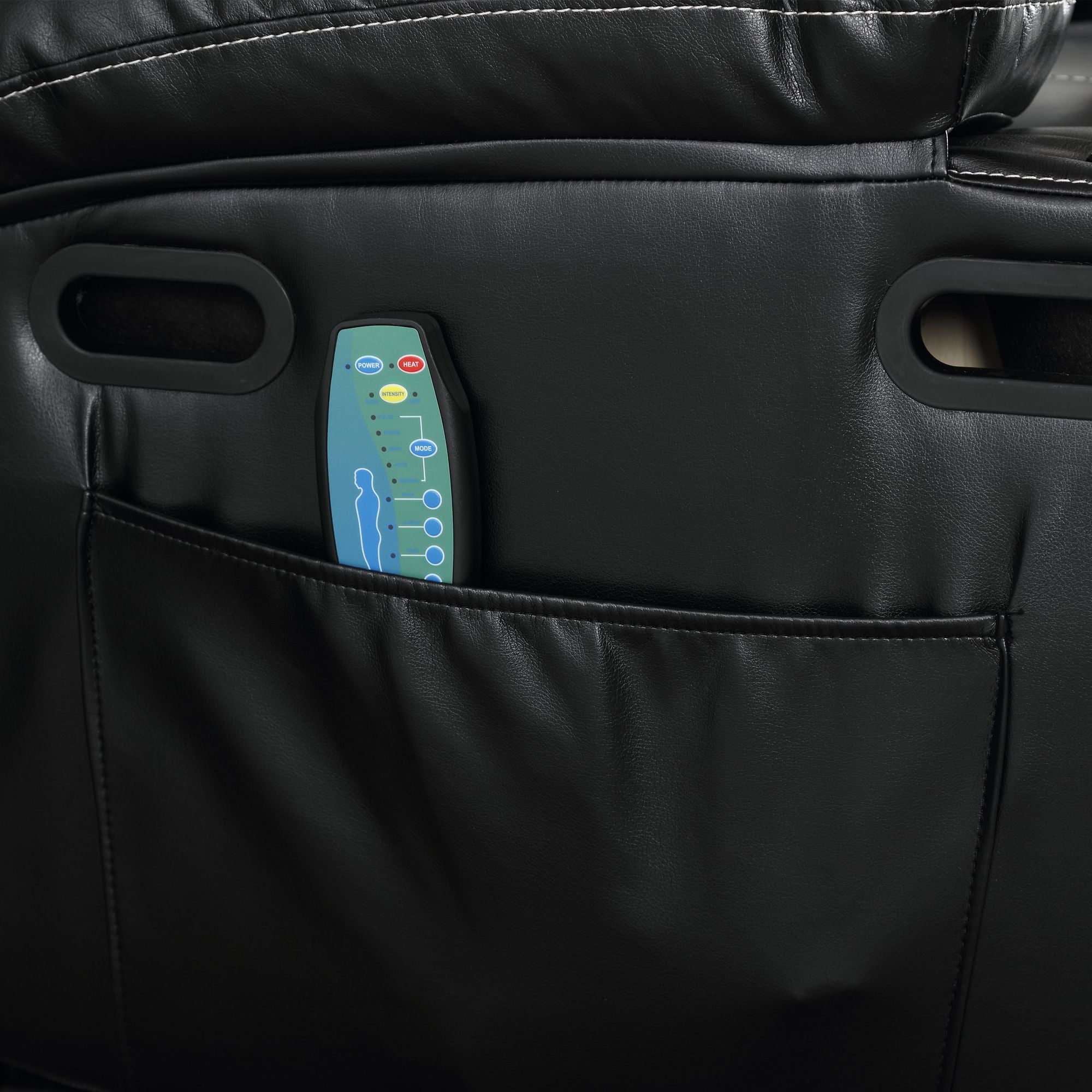 21" Wide Electric Lift Recliner for Elderly, Massage, Heat, Remote, Cup Holders, and Side Pockets