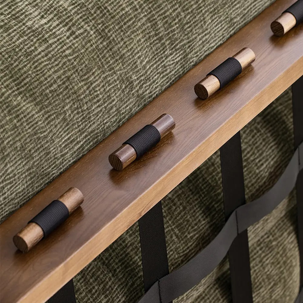 Retro Chenille Accent Lounge Chair – Solid Wood Frame with Plush Cushion, Removable Cover & Wide Armrests