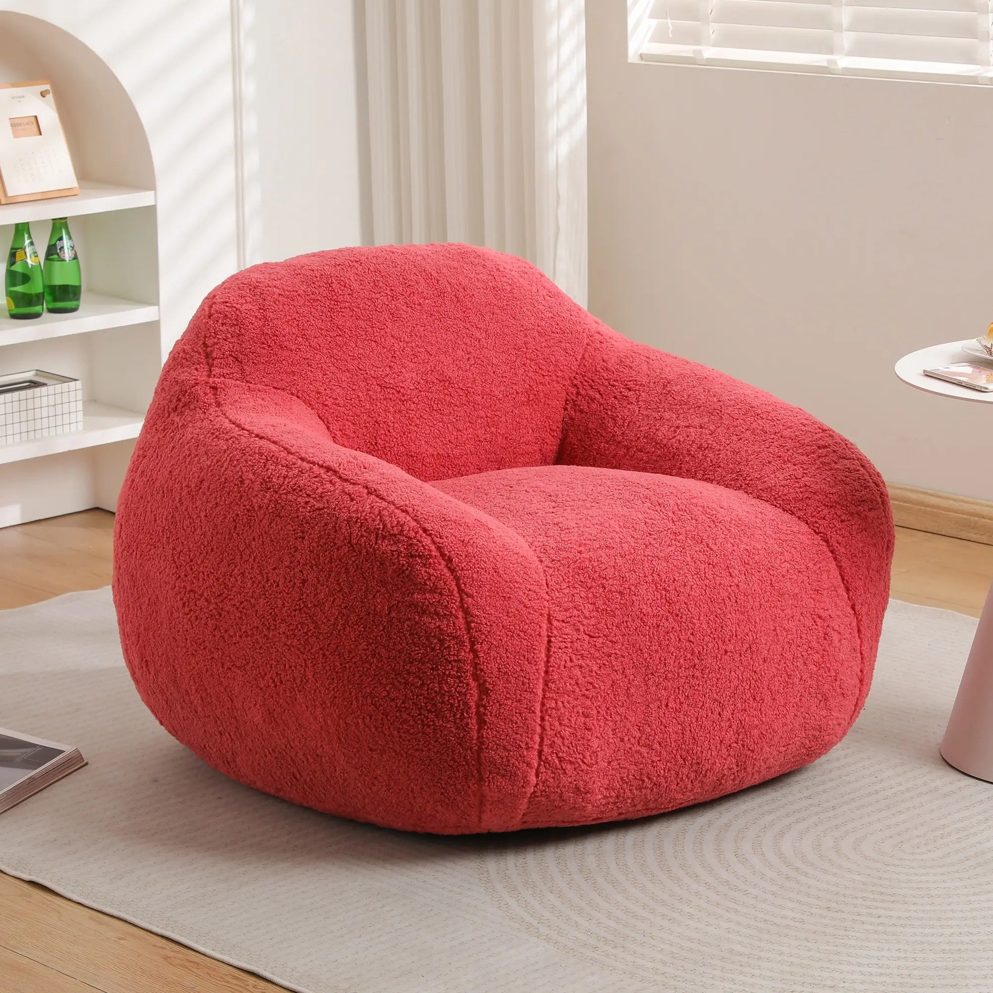 Giant Bean Bag Sofa Chair with Armrests and Memory Foam