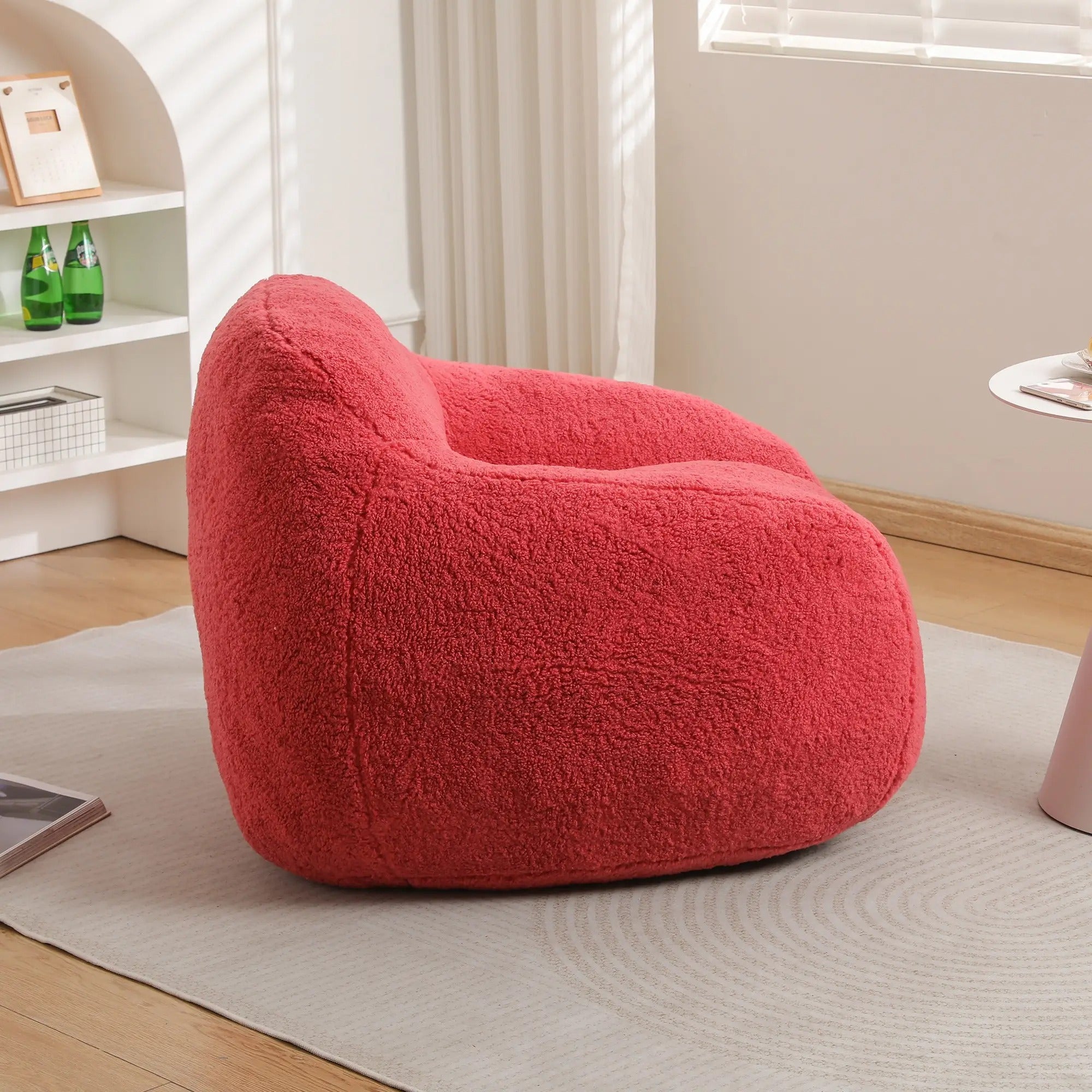 Giant Bean Bag Sofa Chair with Armrests and Memory Foam