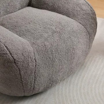 Giant Bean Bag Sofa Chair with Armrests – Plush Faux Fur, Memory Foam Filling – Giant Bean Bag Chair, Couch & Lounger
