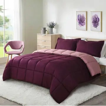 3-Piece All Season Lightweight Down Alternative Comforter Set – Ultra-Soft, Breathable & Eco-Friendly