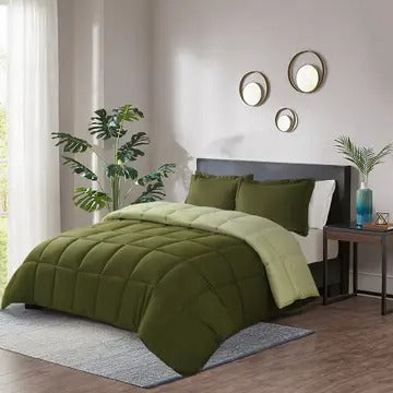 3-Piece All Season Lightweight Down Alternative Comforter Set – Ultra-Soft, Breathable & Eco-Friendly