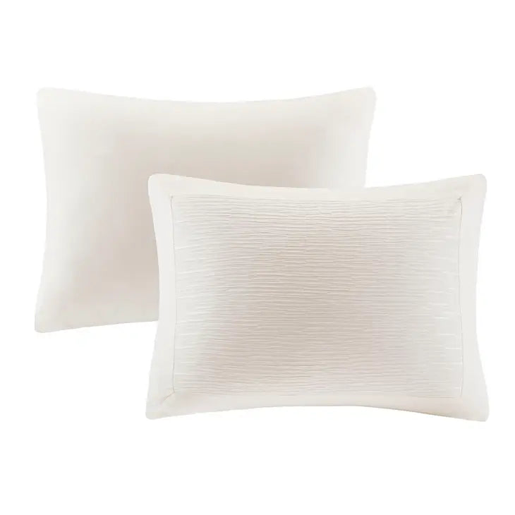 Eggshell 3-Piece Comforter or Duvet Cover Set, Ivory