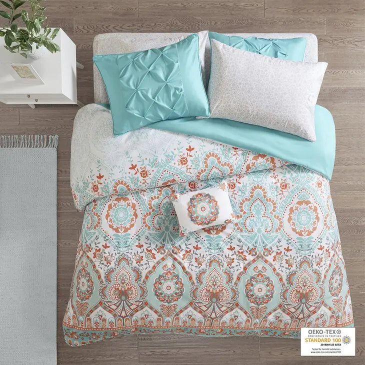 Boho 8-Piece Complete Comforter and Sheet Set